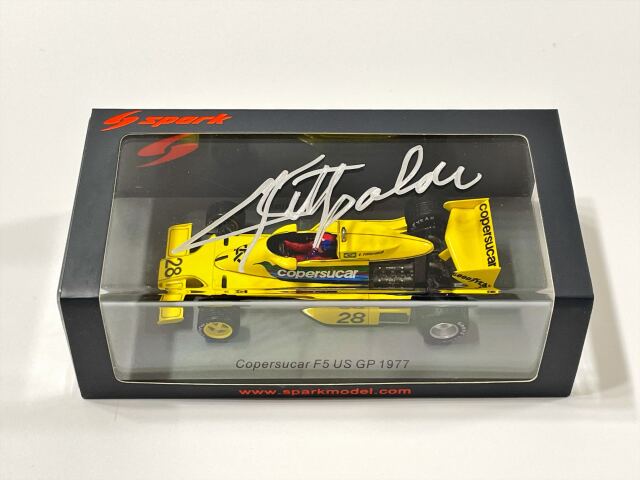 E.フィッティパルディ直筆サイン入 スパーク 1/43 コパスカー　F5 1977USGP