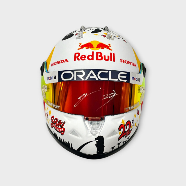 角田裕毅直筆サイン入 2025シンガポールGP限定 1/2ヘルメット F1