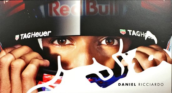 D.リカルド 直筆サイン入 レッドブル ドライバーズカード(カードのみ