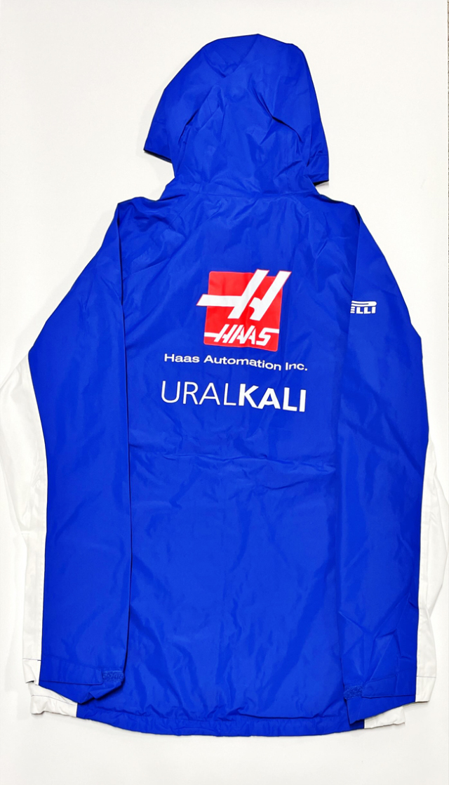 ハースF1 チームスタッフ用ナイロンレインジャケットチーム支給品