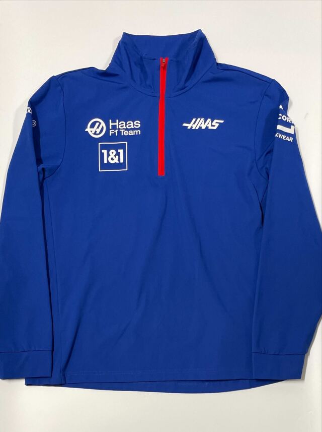 2022 ハースF1チーム チーム支給品 ZIPスエット USED サイズL　※サイズ：約着丈68ｘ身幅54cm