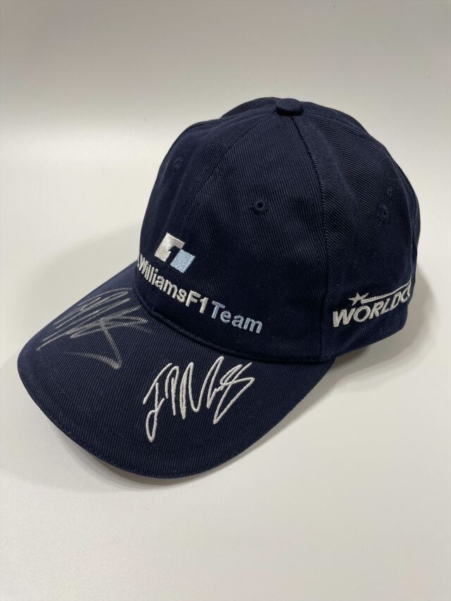 特価キャップ】J.P.モントーヤ 直筆サイン入 ウィリアムズ時代