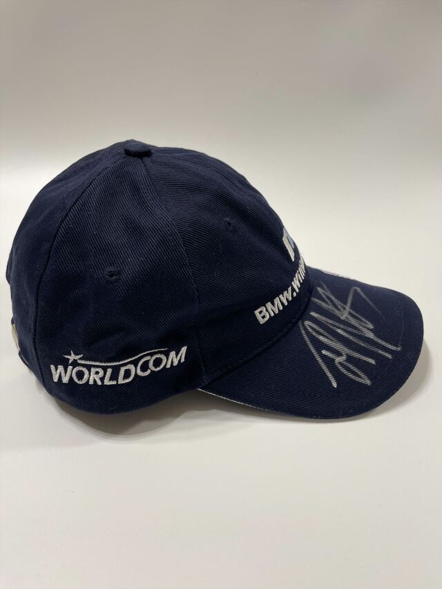 特価キャップ】J.P.モントーヤ 直筆サイン入 ウィリアムズ時代キャップ