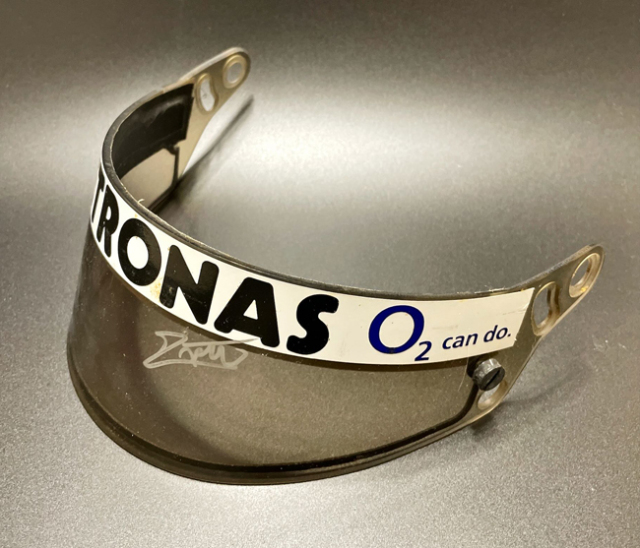 J.ビルニューブ 実使用 直筆サイン入本人用ヘルメットバイザー2点セット