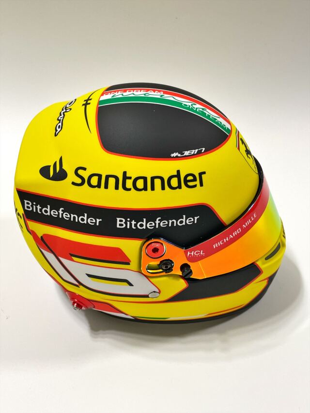 1/2 ヘルメット フェラーリF1 C.ルクレール 2023年 イタリアGP 海外並行輸入品】C.ルクレール 2023年イタリアGP 1/2ヘルメット