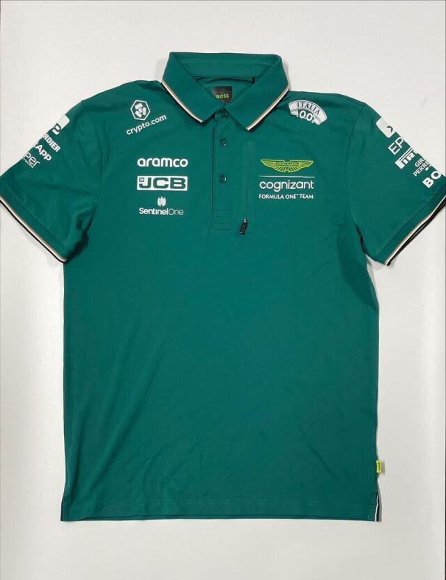 2023 アストンマーティン  F1チーム支給品 ITALIA仕様 ポロシャツ USEDサイズM