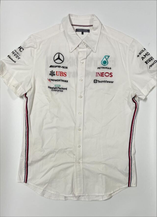 2023 メルセデス F1 チーム支給品 ピットシャツ  TOMY製 USED サイズL