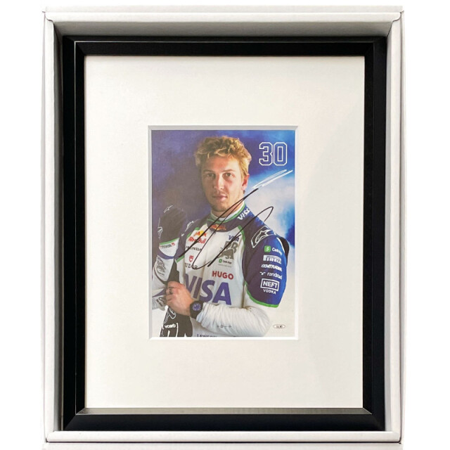 L.ローソン直筆サイン入2025ドライバーズカード(額装品)