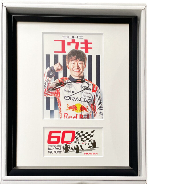 角田裕毅直筆サイン入2025日本GPドライバーズカード(額装品) F1