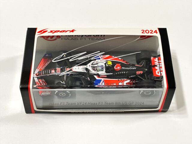 N.ヒュルケンベルグ直筆サイン入 スパーク 1/43 ハースF1 VF24 N.ヒュルケンベルグ 2024年USGP8位 No.27