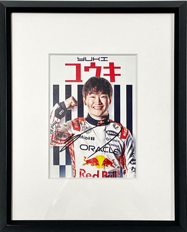 角田裕毅直筆サイン入2025日本GPドライバーズカード(額装品)