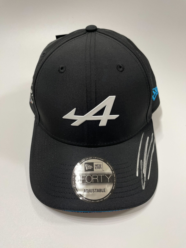 E.オコン 直筆サイン入 アルピーヌ F1 チームキャップ F1グッズ