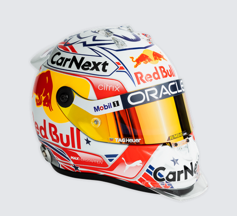 並行輸入品】 M.フェルスタッペン 2022年アメリカGP レッドブル 1/2