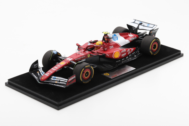 ルックスマート1/43 フェラーリ F1-75 サインツ2022 イギリス初優勝