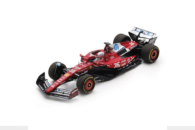 ルックスマート 1/18 フェラーリ SF-25 C.ルクレール 2025年モナコGP 2位