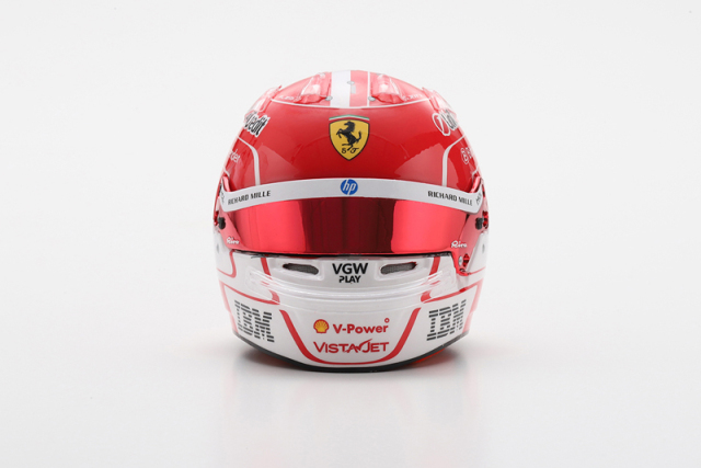 日本未発売　ビッグスケールF1コレクション　ルクレール　1/5 ヘルメット 予約] ルックスマート 1/5 ヘルメット C.ルクレール イタリアGP