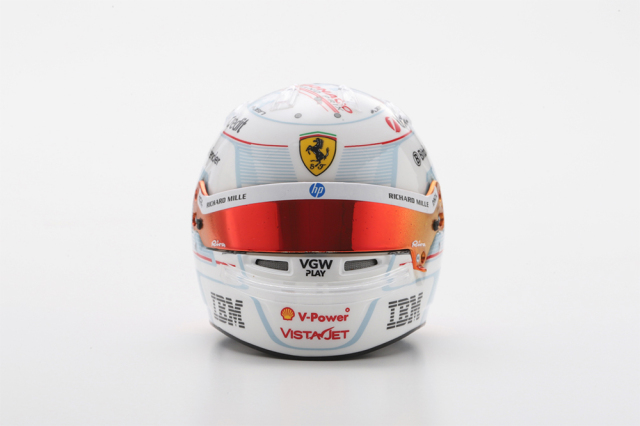 大人気　日本未発売　ビッグスケールF1コレクション　ルクレール　ヘルメット ルックスマート 1/5 C.ルクレール 2025年モナコGP2位 ヘルメット F1