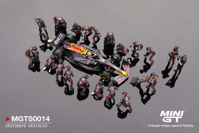 MINIGT(MGTS0014)ミニGT 1/64 レッドブル RB19 M.フェルスタッペン 2023年日本GP優勝 No1 マシン＋ピットクルーセット (5000セット限定)