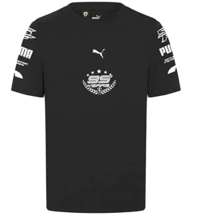PUMAｘFERRARI フェラーリ 95周年記念 グラフィックTシャツ　ブラック