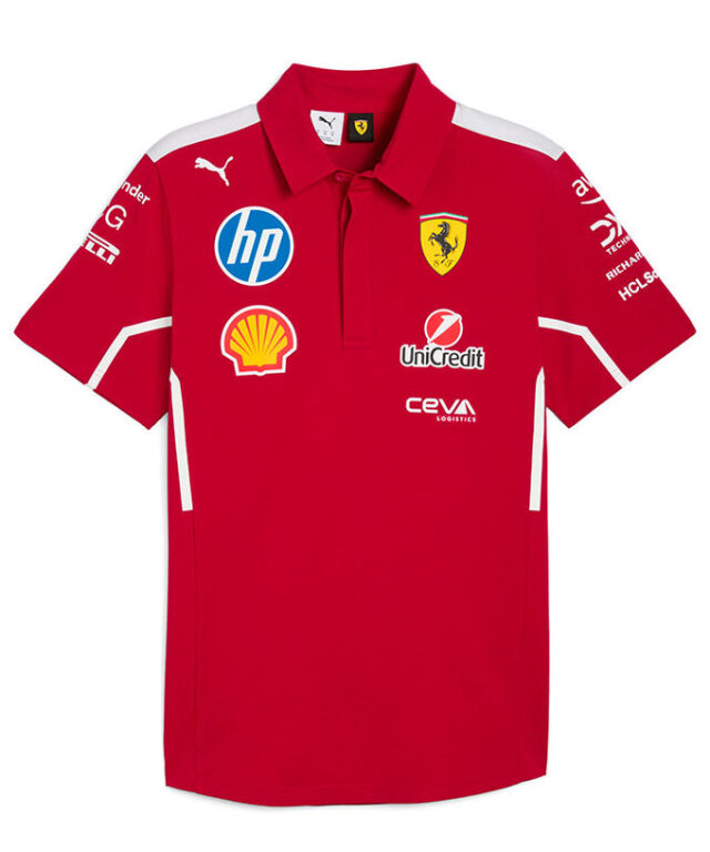 2025 フェラーリ チーム ポロシャツ(PUMA製) F1グッズ