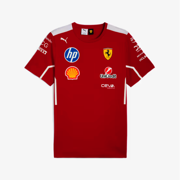 2025 フェラーリ チームTシャツ(PUMA製)