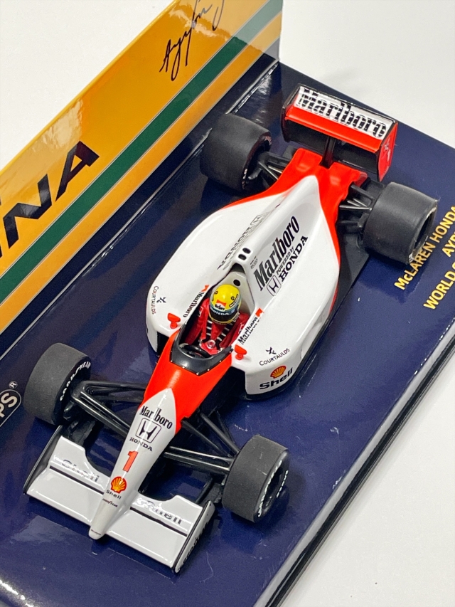 ミニチャンプス 1/43 マクラーレン・ホンダ MP4/6 アイルトン・セナ