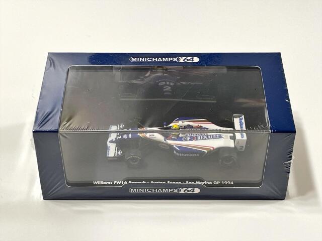 ミニチャンプス 1/64 ウィリアムズ FW16 アイルトン・セナ 1994年サンマリノGP 当店オリジナルタバコモデル