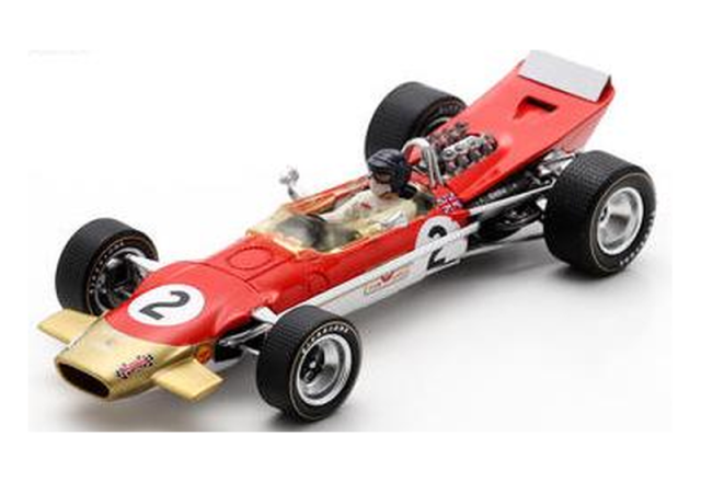 【スパーク(S6366)ご予約商品8/10締切】1/43 ロータス 49B J.オリバー 1968年ベルギーGP5位 No.2 予価：税込￥13970