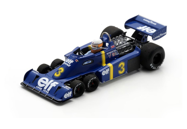 スパーク 1/43 ティレル P34 ジョディ・シェクター 1976年スウェーデンGP 優勝 No.3　