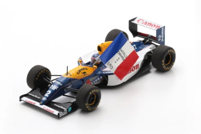 スパーク 1/43 ウィリアムズ FW15C アラン・プロスト 1993年ポルトガルGP 2位 No.2