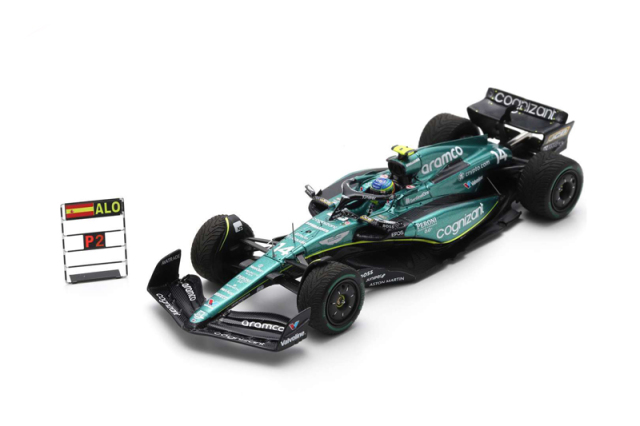 【アウトレットセール】スパーク 1/43 アストンマーティン AMR23 F.アロンソ 2023年オランダGP2位 No.14 With pit board