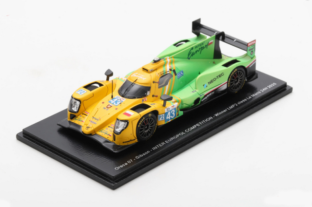 スパーク 1/43 オレカ07 ギブソン 2025ルマン24時間レースLMP2クラス優勝 No.43(J.スミエコウスキー/T.ディルマン/N.イェロリー)