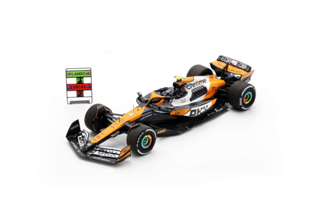 スパーク 1/43 マクラーレン MCL38 L.ノリス 2024年シンガポールGP優勝 No.4 