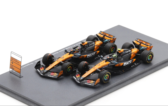 スパーク 1/43 マクラーレン MCL39 ランド・ノリス&オスカー・ピアストリ 2025年F1コンストラクターズチャンピオンセット