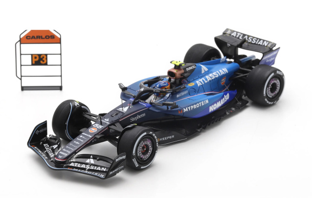 スパーク S9633 1/43 ウィリアムズ FW47 C.サインツ 2025年アゼルバイジャンGP 3位 No.55