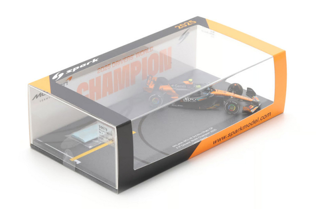 スパーク 1/43 マクラーレン MCL39 L.ノリス 2025年アブダビGP3位 F1