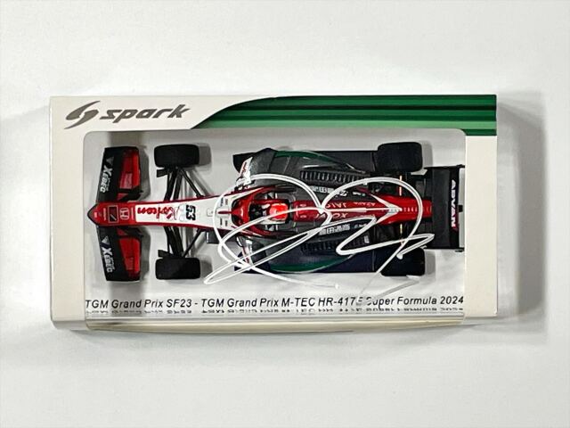 野田樹潤直筆サイン入 スパーク 1/43 ミキハウス TGM SF23 スーパー