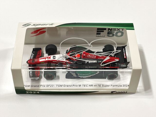 野田樹潤直筆サイン入 スパーク 1/43 ミキハウス TGM SF23 スーパーフォーミュラー 2024 No.53