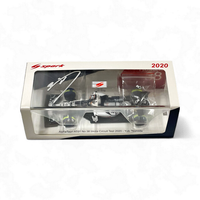 角田裕毅直筆サイン入 スパーク海外別注限定品 1/43 アルファタウリ・ホンダ AT01 角田裕毅 2020年イモラサーキットテスト No.38 TYPEB