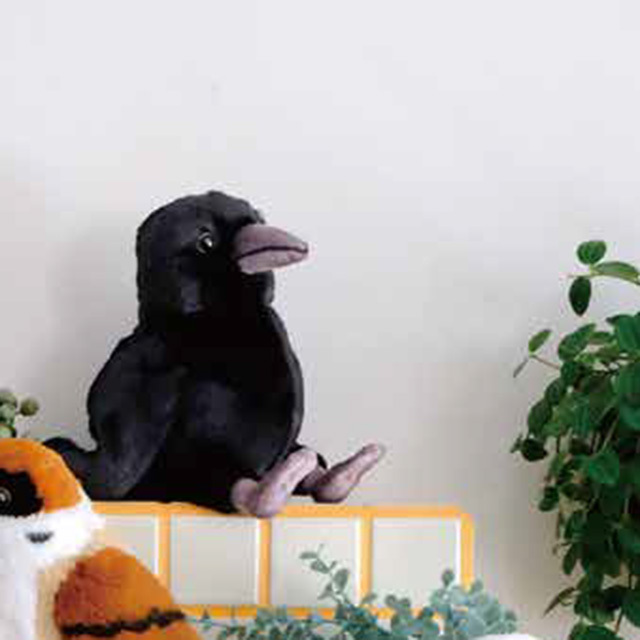 fluffies カラス ぬいぐるみ 鳥 フラッフィーズ サンレモン