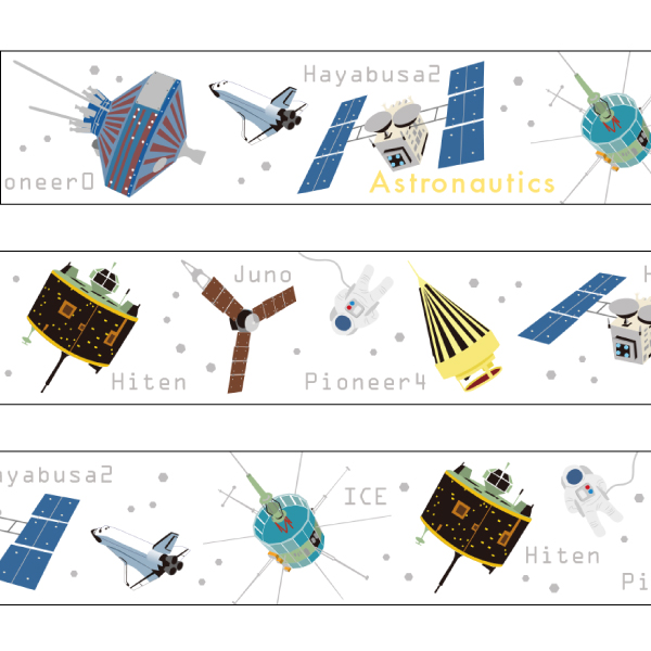 Study Holic マスキングテープ 宇宙航行学 St 013 大人文具 デザインステーショナリーのgreenflash グリーンフラッシュ