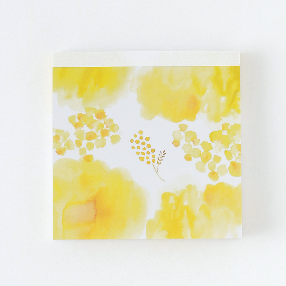 いろを楽しむ ましかくメモパッド<ミモザ> CL-003