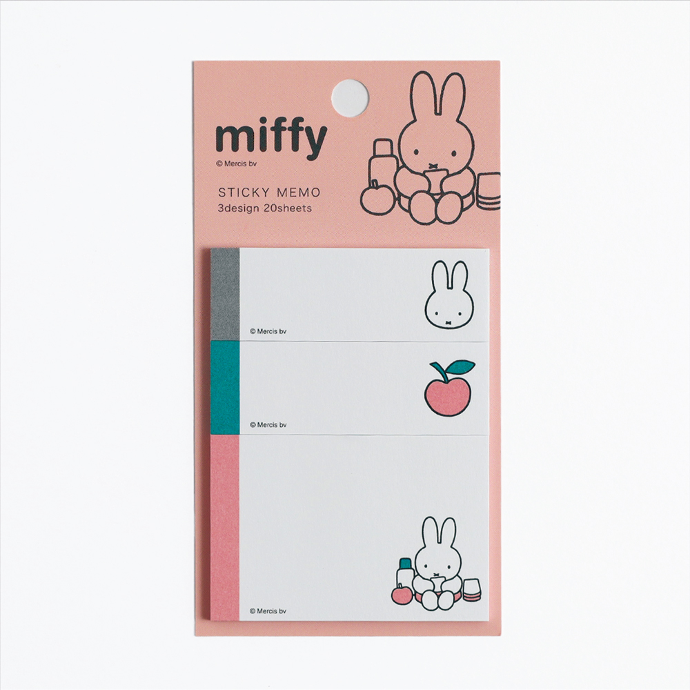miffy スティッキーメモ<pink> BM-225