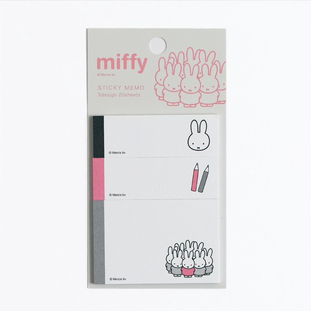 miffy スティッキーメモ<gray> BM-226