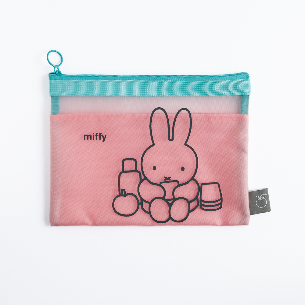 miffy メッシュフラットポーチ＜pink＞ BM-266