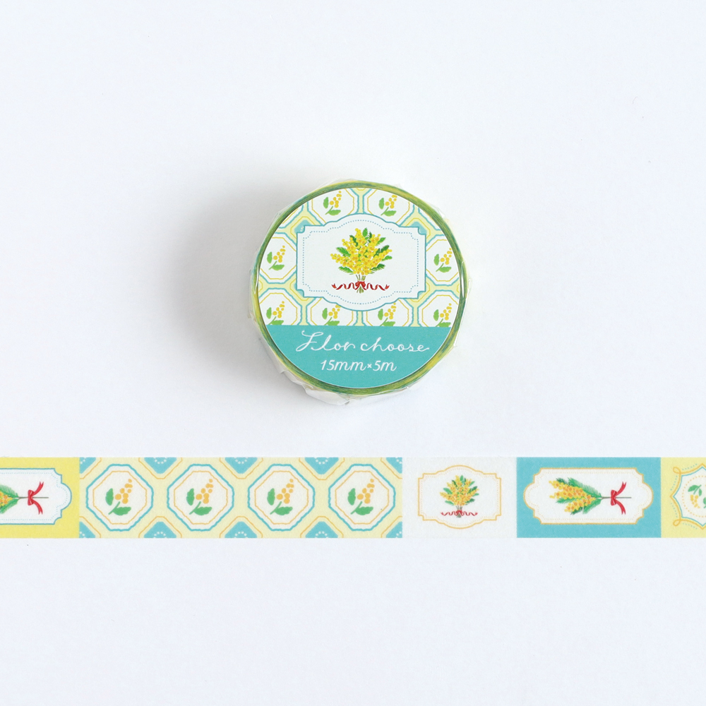 flor choose マスキングテープ <ミモザ> FC-014