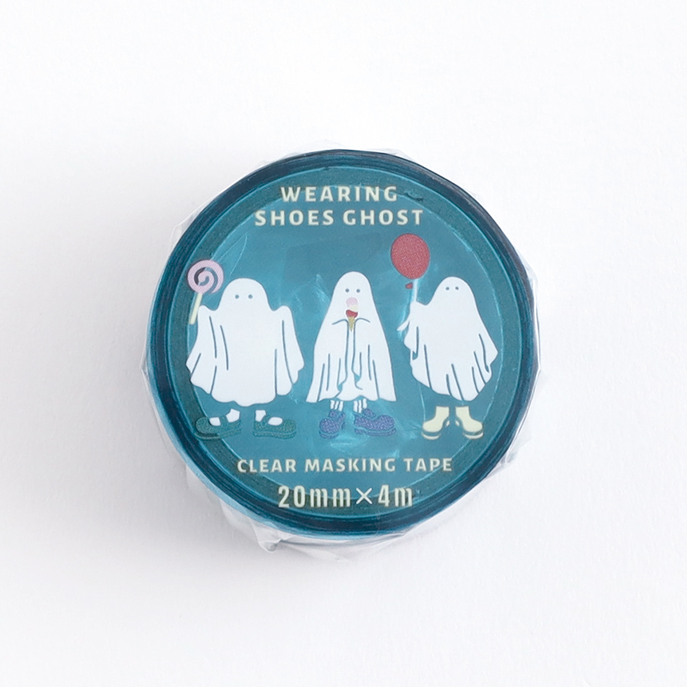 WEARING SHOES GHOST クリアマスキングテープ<colorful> WG-005