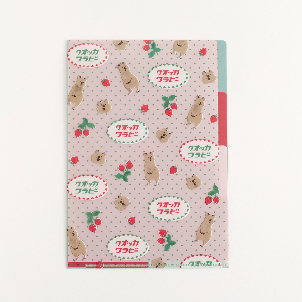 アニマル百貨店 A5ポケットクリアファイル<クオッカワラビー> AD-032