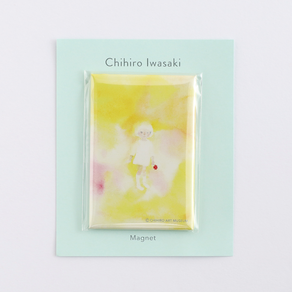 いわさきちひろ マグネット <赤い花を持つ少女> CH-041