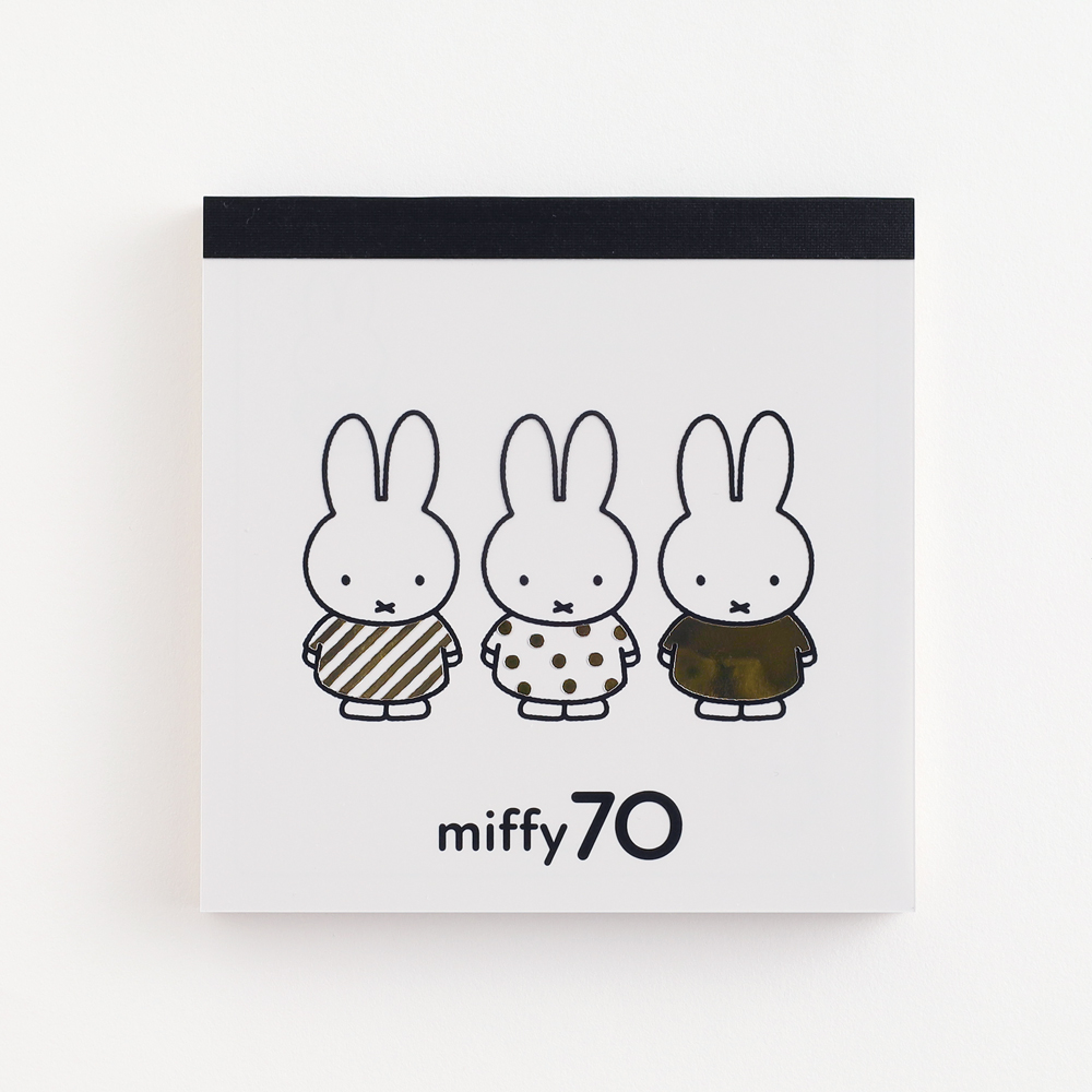 miffy メモパッド・スクエア<Gold> GMB-002